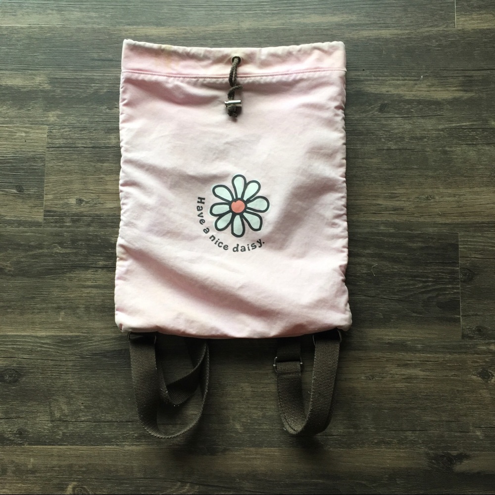Life is Good Drawstring Backpack